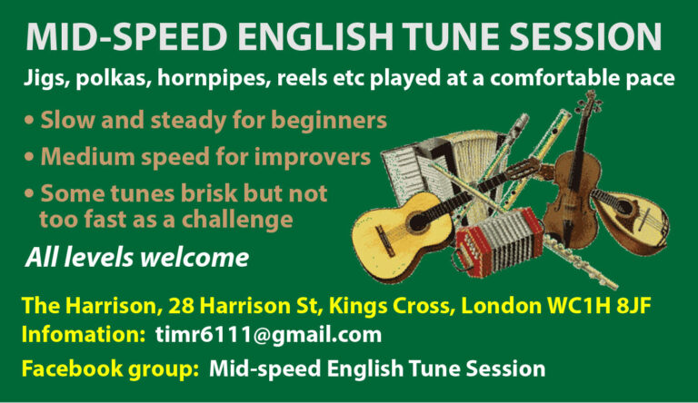 Come and play some English Folk music in a friendly atmosphere
