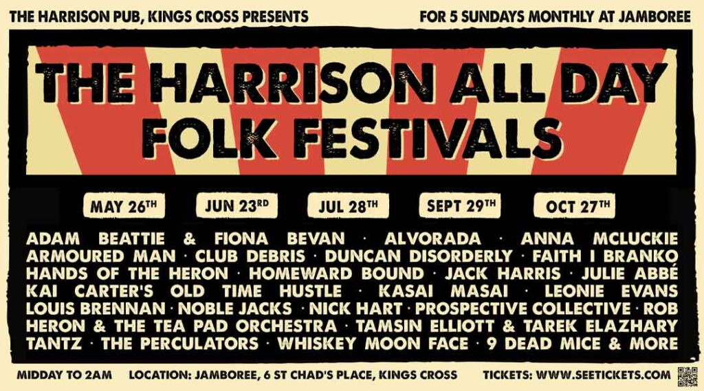 The Harrison all day Folk festival is one of the best in London in 2024.