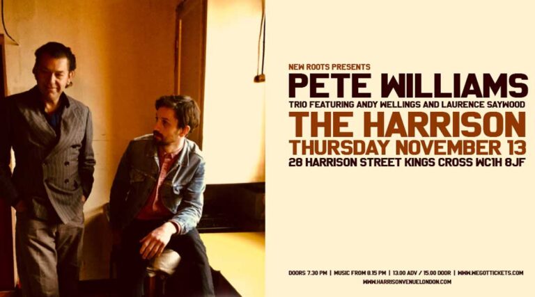 Pete Williams from Dexy's Midnight Runners at The Harrison Venue.